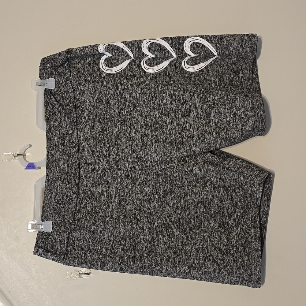 Grey spandex shorts